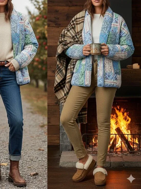 LADIES QUILTED SPRING/SUMMER/FALL JACKET NWT - Picture 3 of 16